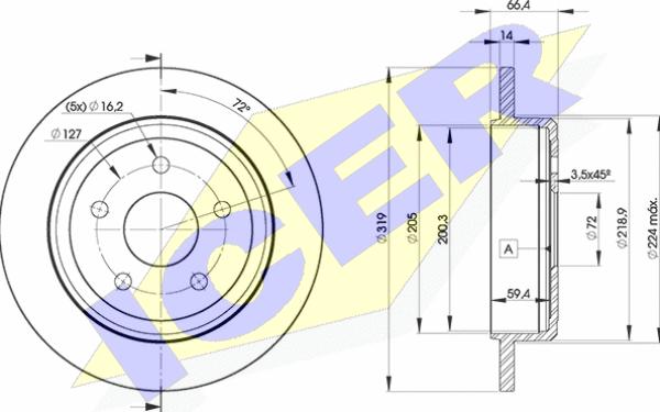 Icer 78BD9275-2 - Bremžu diski ps1.lv