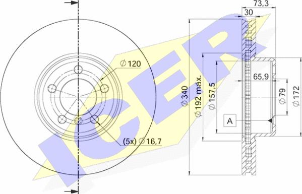 Icer 78BD4669-2 - Bremžu diski ps1.lv