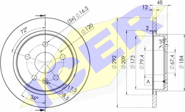 Icer 78BD4117-2 - Bremžu diski ps1.lv