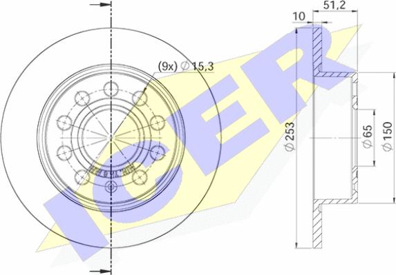 Icer 78BD5640-2 - Bremžu diski ps1.lv