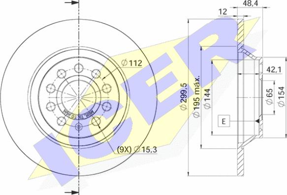 Icer 78BD5642-2 - Bremžu diski ps1.lv