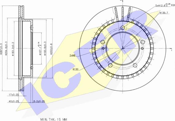 Icer 78BD5600-2 - Bremžu diski ps1.lv