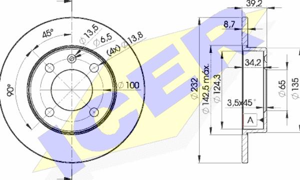 Icer 78BD5608-2 - Bremžu diski ps1.lv