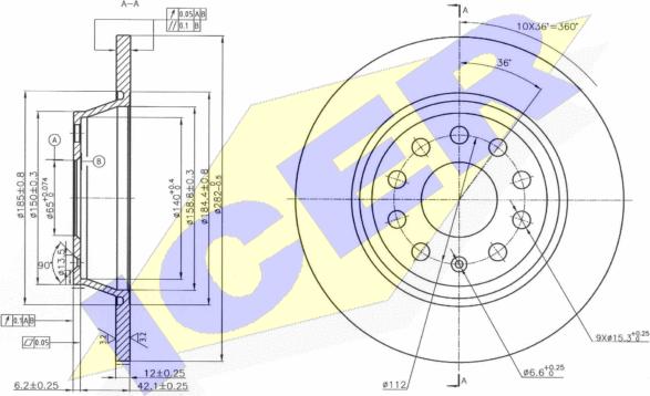 Icer 78BD5619-2 - Bremžu diski ps1.lv