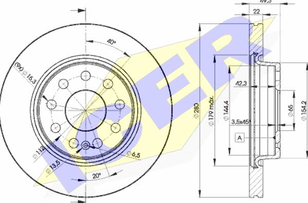 Icer 78BD5614-2 - Bremžu diski ps1.lv