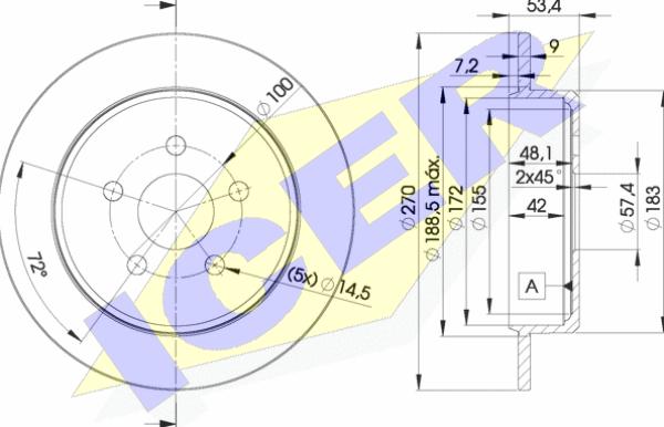 Icer 78BD5114-2 - Bremžu diski ps1.lv