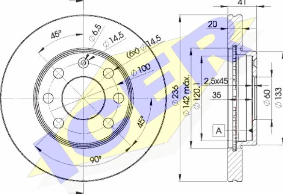 Icer 78BD1440-2 - Bremžu diski ps1.lv