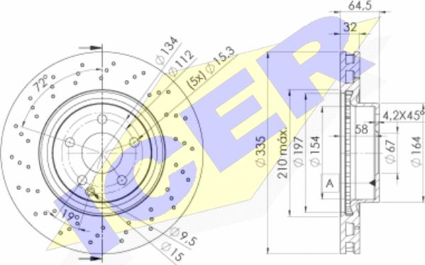 Icer 78BD3056-2 - Bremžu diski ps1.lv