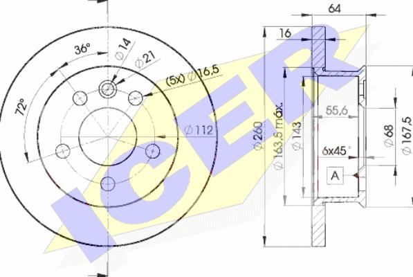 Icer 78BD3013-2 - Bremžu diski ps1.lv