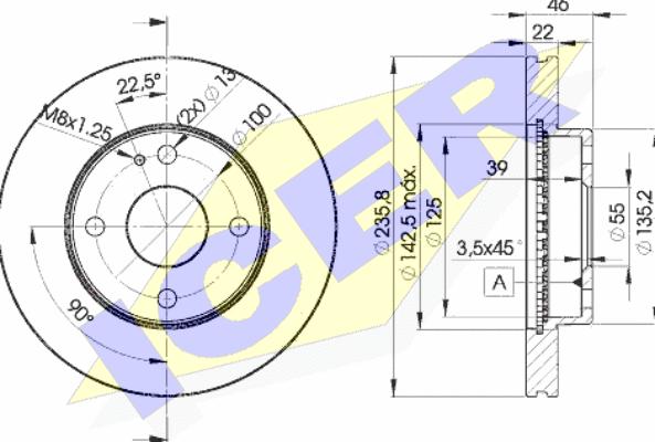 Icer 78BD3265-2 - Bremžu diski ps1.lv