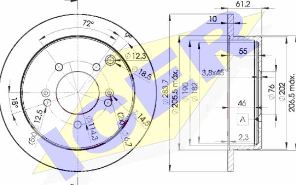 Icer 78BD2907-2 - Bremžu diski ps1.lv