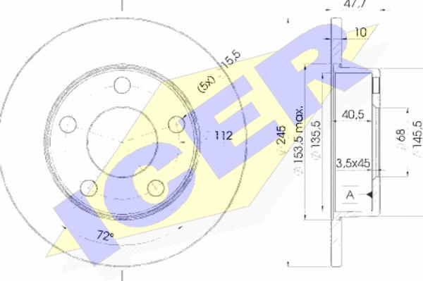 Icer 78BD2746-2 - Bremžu diski ps1.lv