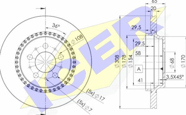 Icer 78BD7302-1 - Bremžu diski ps1.lv