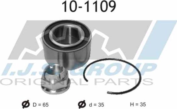 IJS GROUP 10-1109 - Riteņa rumbas gultņa komplekts ps1.lv