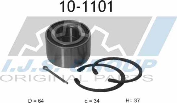 IJS GROUP 10-1101 - Riteņa rumbas gultņa komplekts ps1.lv