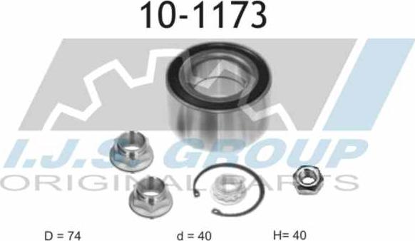 IJS GROUP 10-1173 - Riteņa rumbas gultņa komplekts ps1.lv