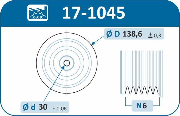 IJS GROUP 17-1045 - Piedziņas skriemelis, Kloķvārpsta ps1.lv