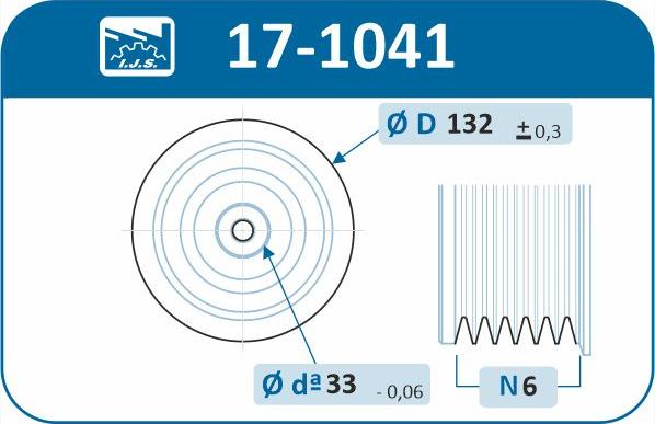 IJS GROUP 17-1041 - Piedziņas skriemelis, Kloķvārpsta ps1.lv