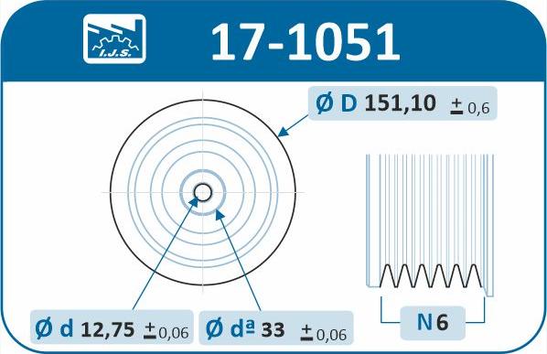 IJS GROUP 17-1051 - Piedziņas skriemelis, Kloķvārpsta ps1.lv