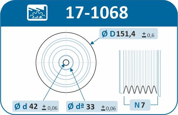 IJS GROUP 17-1068 - Piedziņas skriemelis, Kloķvārpsta ps1.lv