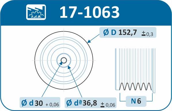 IJS GROUP 17-1063 - Piedziņas skriemelis, Kloķvārpsta ps1.lv