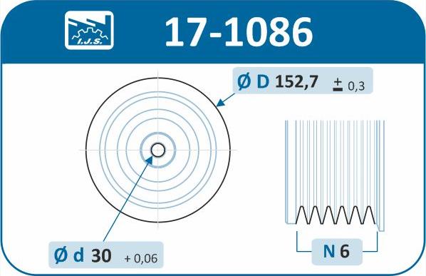 IJS GROUP 17-1086 - Piedziņas skriemelis, Kloķvārpsta ps1.lv