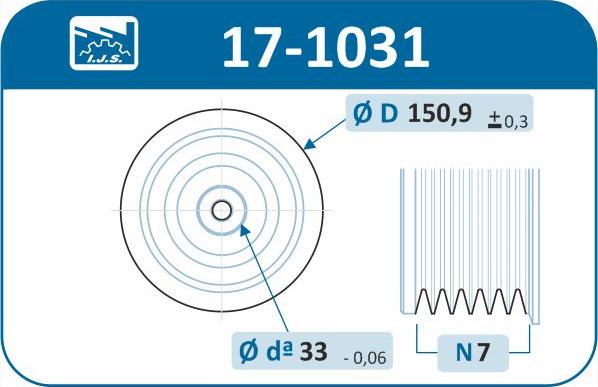 IJS GROUP 171031 - Piedziņas skriemelis, Kloķvārpsta ps1.lv