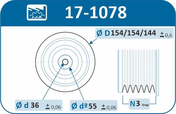 IJS GROUP 17-1078 - Piedziņas skriemelis, Kloķvārpsta ps1.lv