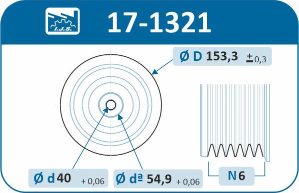 IJS GROUP 17-1321 - Piedziņas skriemelis, Kloķvārpsta ps1.lv