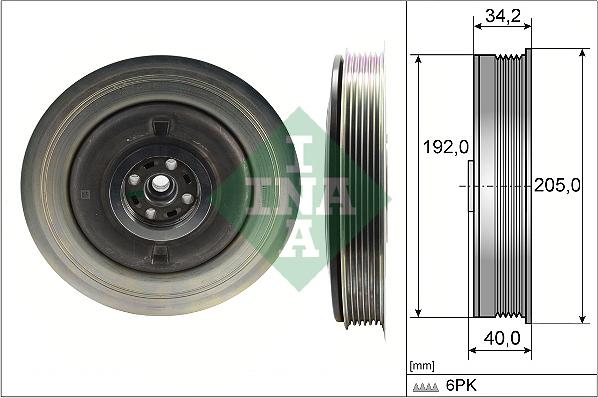 INA 544 0504 10 - Piedziņas skriemelis, Kloķvārpsta ps1.lv