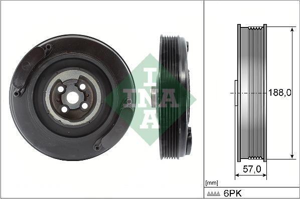 INA 544 0002 10 - Piedziņas skriemelis, Kloķvārpsta ps1.lv