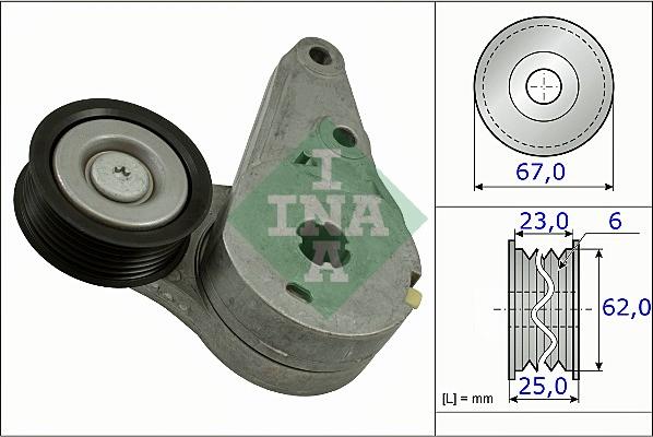 INA 534 0373 10 - Siksnas spriegotājs, Ķīļsiksna ps1.lv