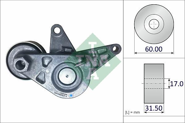 INA 534 0700 10 - Siksnas spriegotājs, Ķīļsiksna ps1.lv