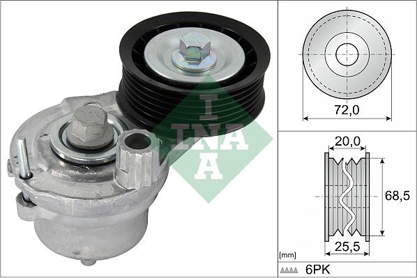 INA 534 0703 10 - Siksnas spriegotājs, Ķīļsiksna ps1.lv