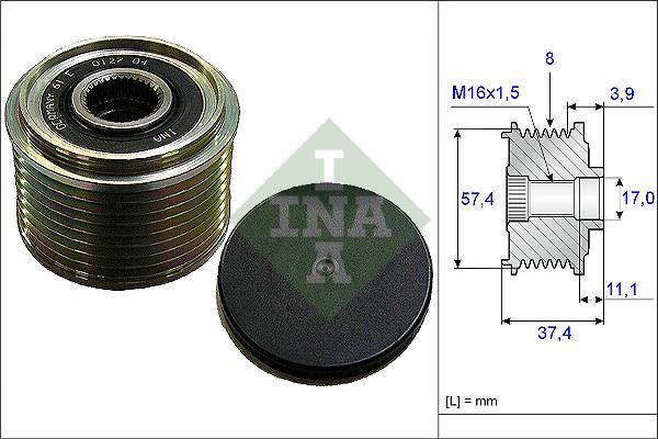 INA 535 0068 10 - Piedziņas skriemelis, Ģenerators ps1.lv