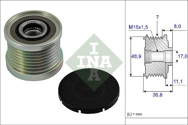 INA 535 0081 10 - Piedziņas skriemelis, Ģenerators ps1.lv