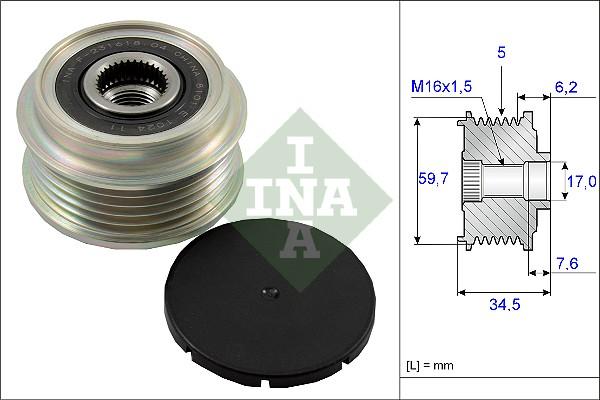 INA 535 0034 10 - Piedziņas skriemelis, Ģenerators ps1.lv