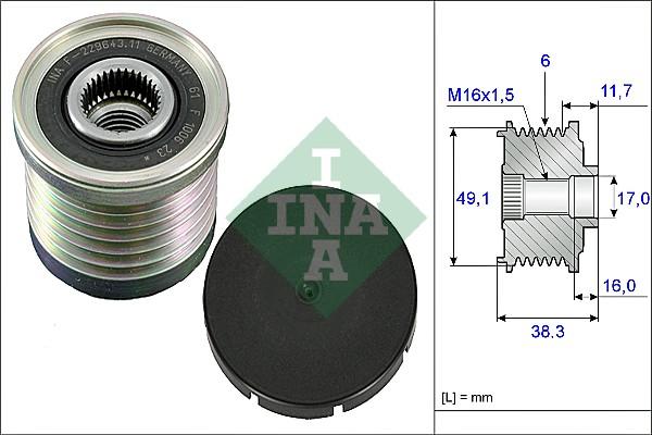 INA 535 0030 10 - Piedziņas skriemelis, Ģenerators ps1.lv