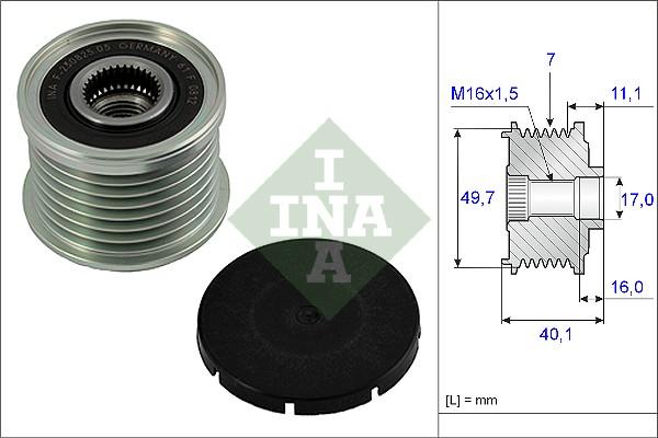 INA 535 0021 10 - Piedziņas skriemelis, Ģenerators ps1.lv