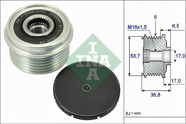 INA 535 0074 10 - Piedziņas skriemelis, Ģenerators ps1.lv