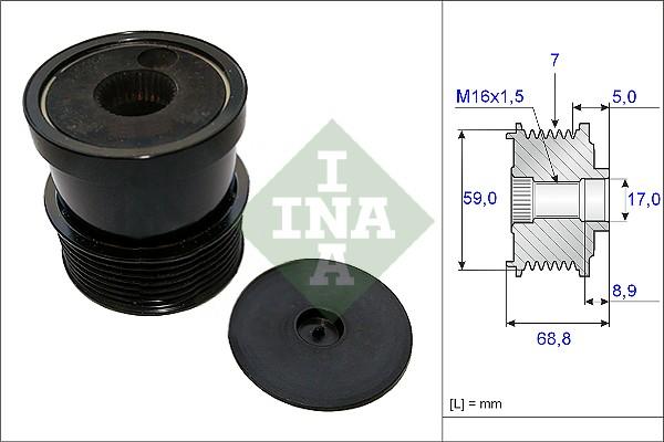 INA 535 0070 30 - Piedziņas skriemelis, Ģenerators ps1.lv