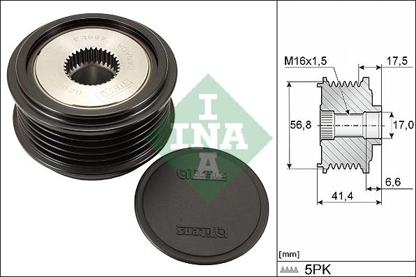 INA 535 0071 30 - Piedziņas skriemelis, Ģenerators ps1.lv