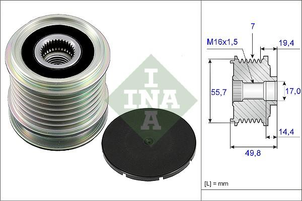 INA 535 0165 10 - Piedziņas skriemelis, Ģenerators ps1.lv