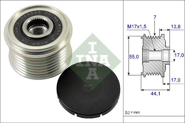 INA 535 0167 10 - Piedziņas skriemelis, Ģenerators ps1.lv