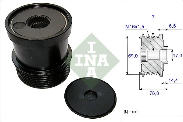 INA 535 0120 10 - Piedziņas skriemelis, Ģenerators ps1.lv