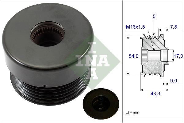 INA 535 0172 10 - Piedziņas skriemelis, Ģenerators ps1.lv