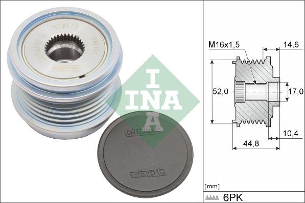 INA 535 0343 10 - Piedziņas skriemelis, Ģenerators ps1.lv