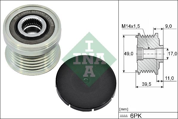 INA 535 0361 10 - Piedziņas skriemelis, Ģenerators ps1.lv