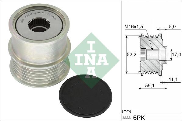 INA 535 0363 10 - Piedziņas skriemelis, Ģenerators ps1.lv