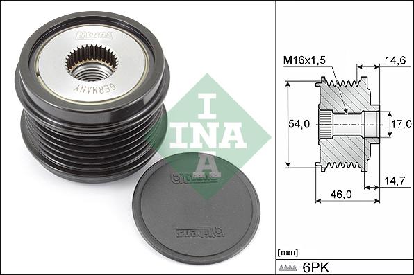 INA 535 0308 10 - Piedziņas skriemelis, Ģenerators ps1.lv